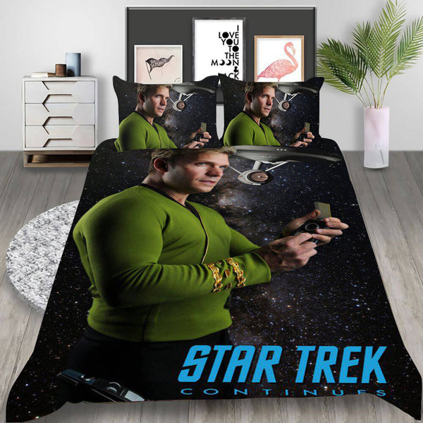 Star Trek Picard Discovery Cosplay Bedding Set Duvet Cover Halloween Bed Sheets