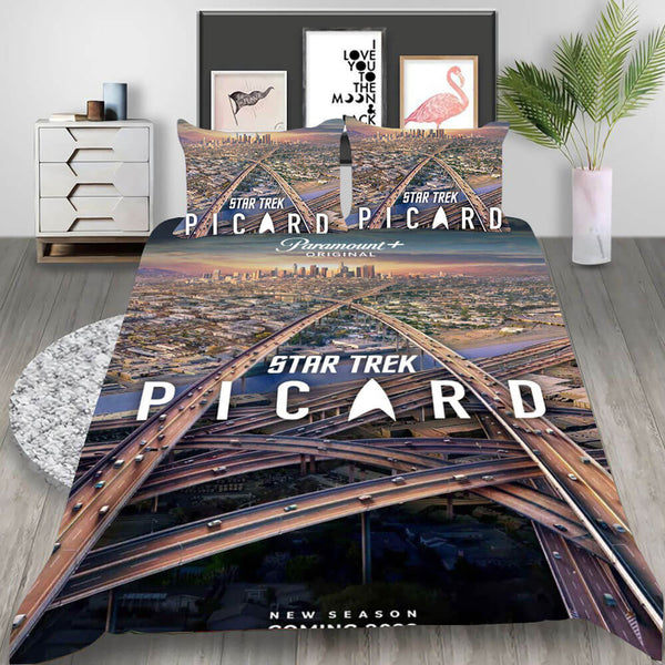 Star Trek Picard Discovery Cosplay Bedding Set Duvet Cover Halloween Bed Sheets