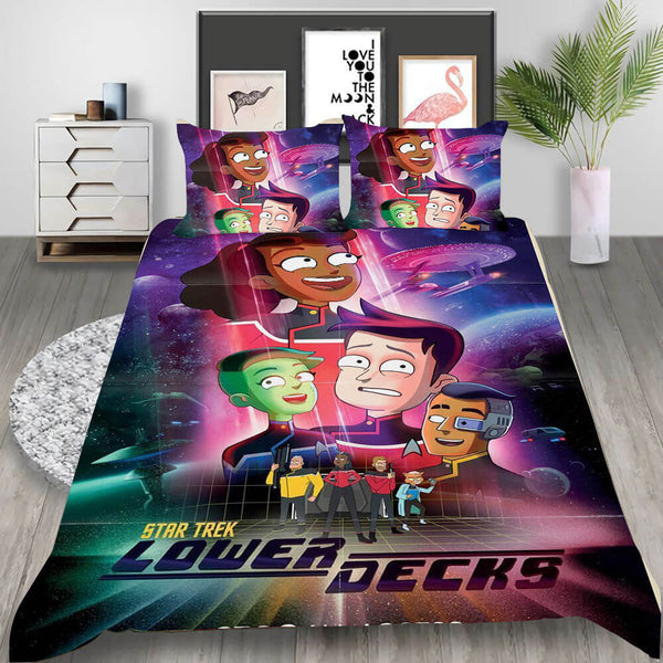 Star Trek Picard Discovery Cosplay Bedding Set Duvet Cover Halloween Bed Sheets