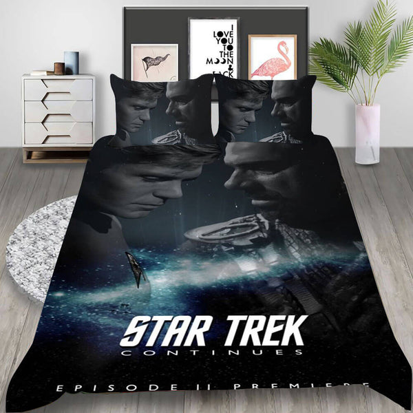 Star Trek Picard Discovery Cosplay Bedding Set Duvet Cover Halloween Bed Sheets
