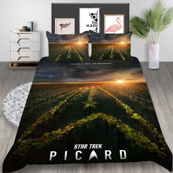 Star Trek Picard Discovery Cosplay Bedding Set Duvet Cover Halloween Bed Sheets