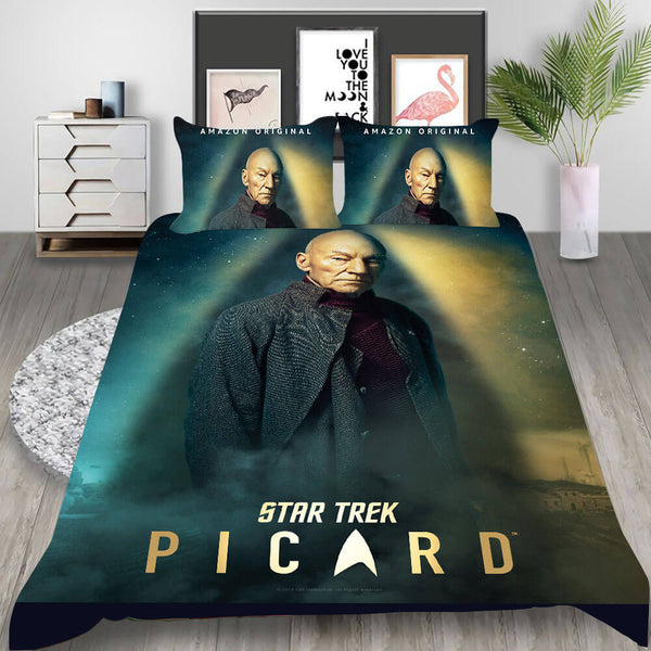 Star Trek Picard Discovery Cosplay Bedding Set Duvet Cover Halloween Bed Sheets