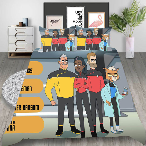 Star Trek Picard Discovery Cosplay Bedding Set Duvet Cover Halloween Bed Sheets