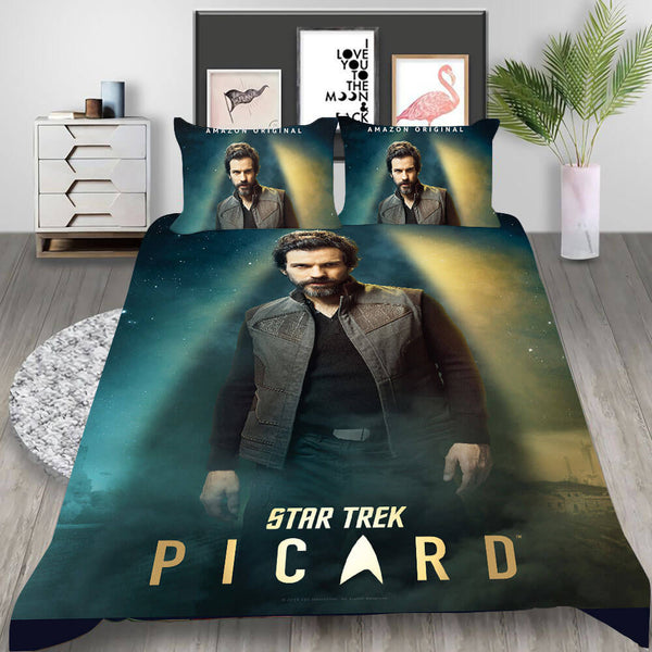 Star Trek Picard Discovery Cosplay Bedding Set Duvet Cover Halloween Bed Sheets