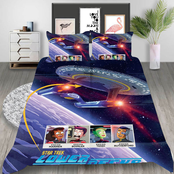 Star Trek Picard Discovery Cosplay Bedding Set Duvet Cover Halloween Bed Sheets
