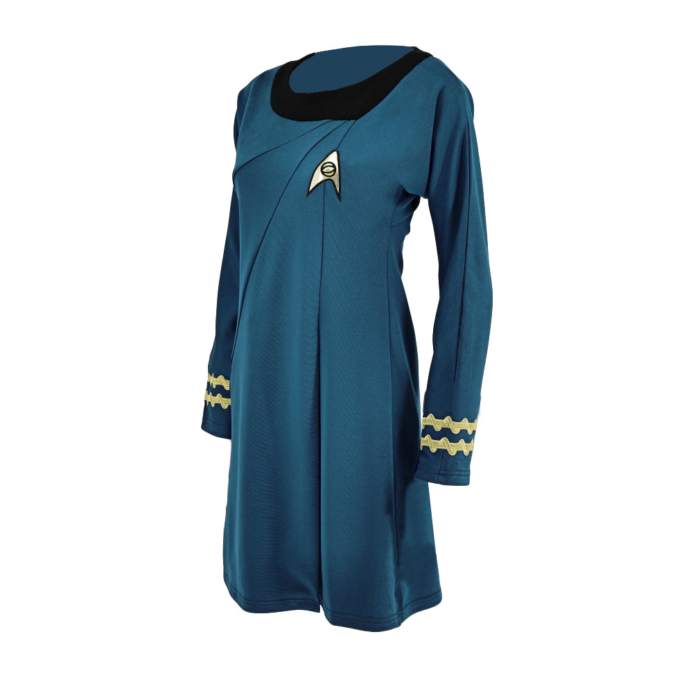 Star Trek TOS Female Duty Uniforms The Original Series Blue Gold Red D – Cosermart