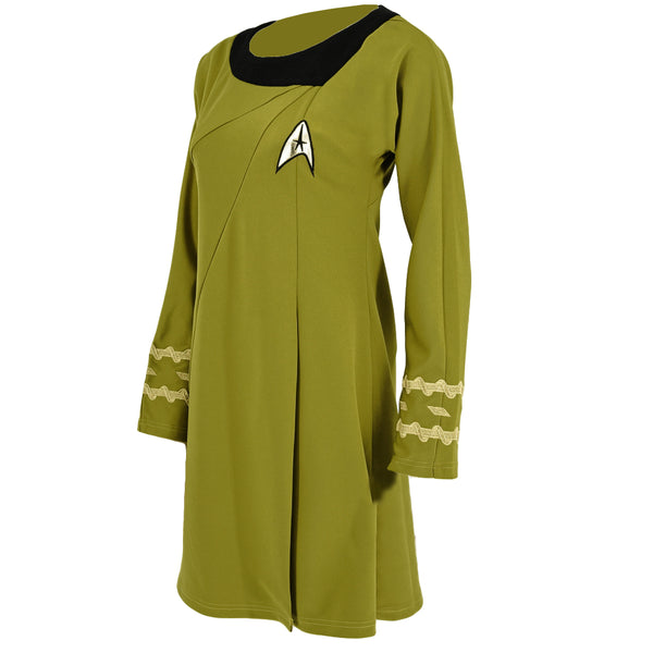 Star Trek TOS Female Duty Uniforms The Original Series Blue Gold Red Dress Costume