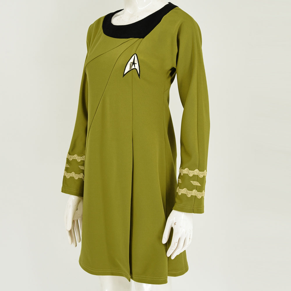 Star Trek TOS Female Duty Uniforms The Original Series Blue Gold Red Dress Costume, 3XL / Blue Star Trek TOS Female Duty Uniforms The Original Series Blue Gold Red Dress Costume, 3XL / Blue