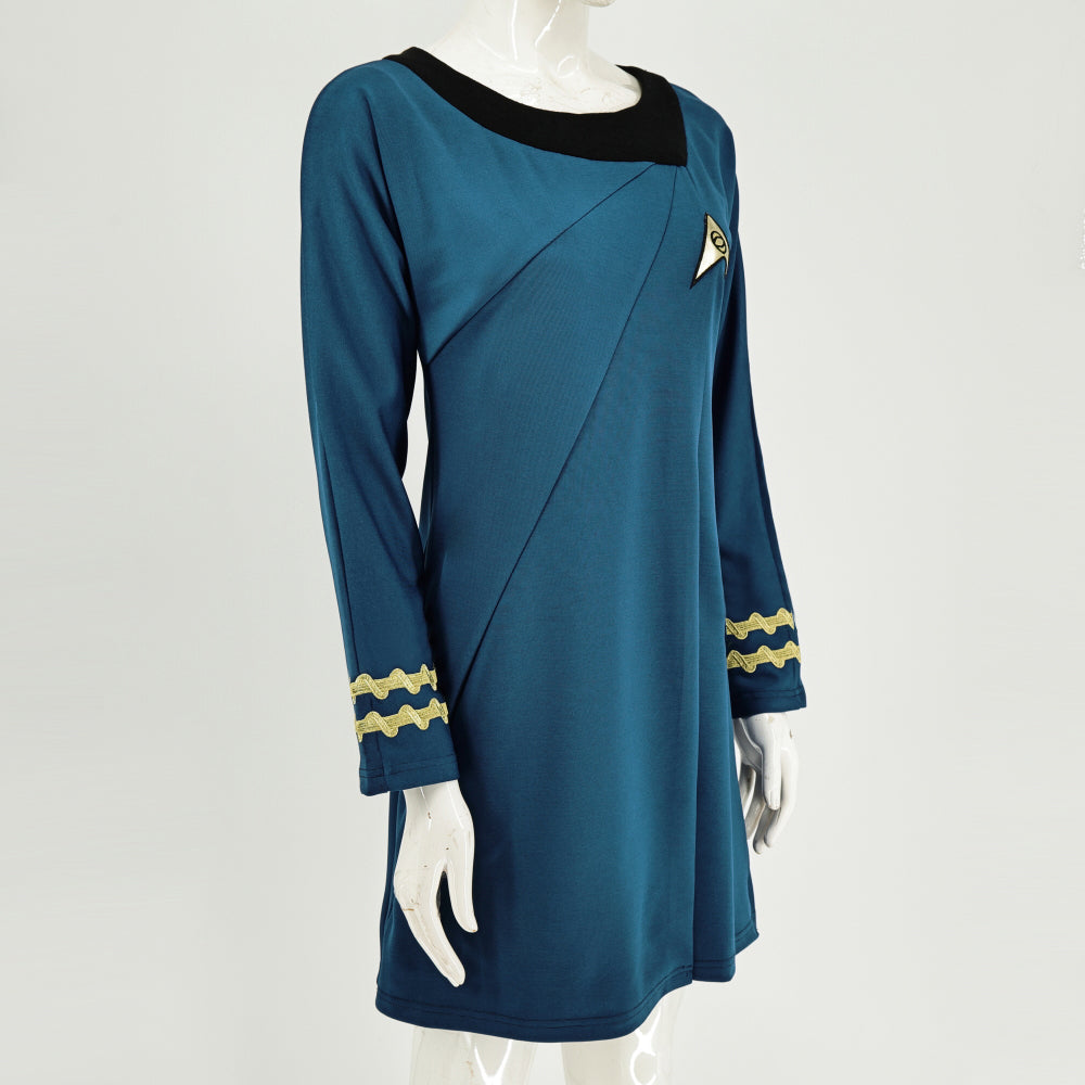 Star Trek TOS Female Duty Uniforms The Original Series Blue Gold Red Dress Costume, S / Yellow