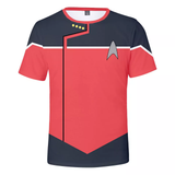 The Next Generation Captain Picard 3D T-Shirts DSN Starfleet Sports Fitness Top