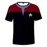 The Next Generation Captain Picard 3D T-Shirts DSN Starfleet Sports Fitness Top