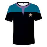 The Next Generation Captain Picard 3D T-Shirts DSN Starfleet Sports Fitness Top