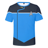 The Next Generation Captain Picard 3D T-Shirts DSN Starfleet Sports Fitness Top