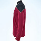 Star Trek The Next Generation Flag Officer Uniform TNG Admiral Red Shirt Starfleet Costume