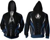 Star Trek Tos The Original Series Hoodie Sweater 3D Sweatshirt Cosplay Costume