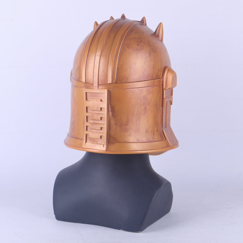 SW Armorer Helmet Blacksmith Cosplay Mask Halloween Costume Props