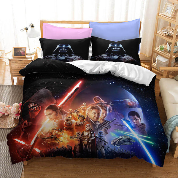 Star Wars Cosplay Bedding Set Duvet Cover Halloween Bed Sheets