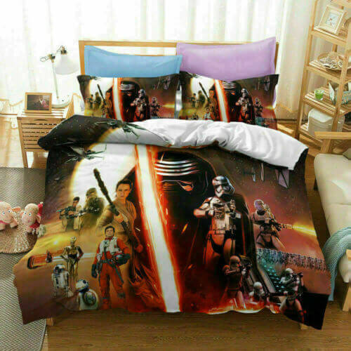 Star Wars Cosplay Bedding Set Duvet Cover Halloween Bed Sheets