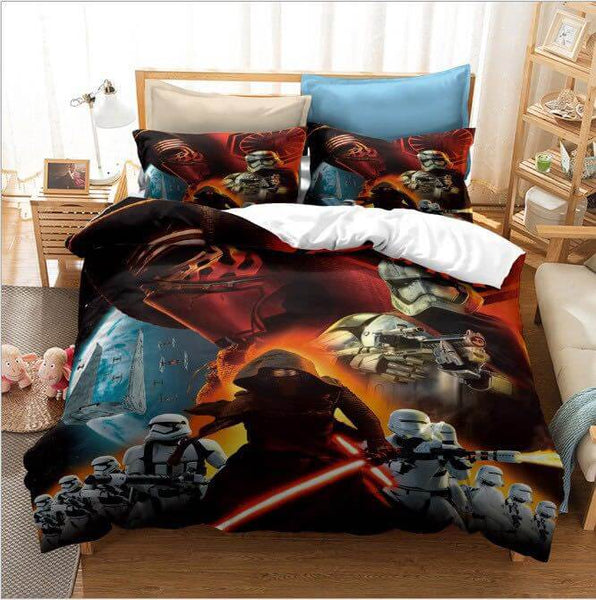 Star Wars Cosplay Bedding Set Duvet Cover Halloween Bed Sheets