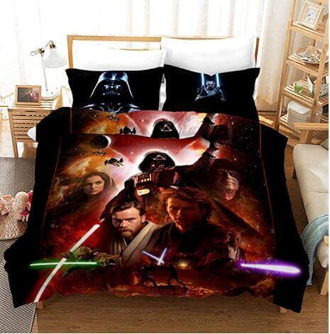 Star Wars Skywalker Cosplay Bedding Set Duvet Cover Halloween Bed Sheets