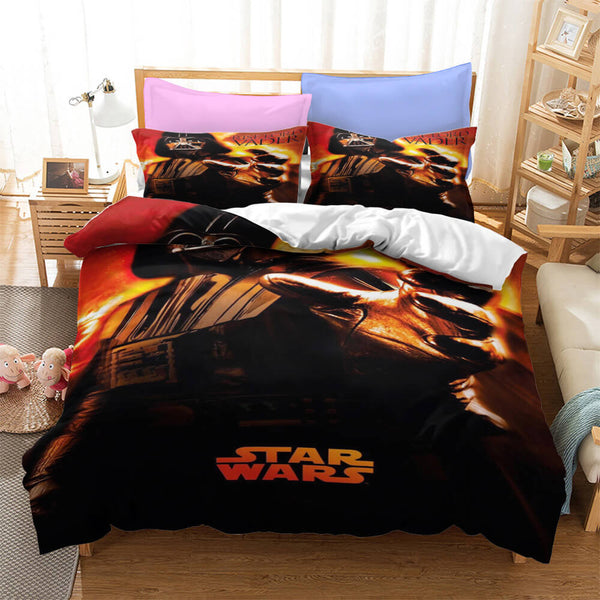 Star Wars Skywalker Cosplay Bedding Set Duvet Cover Halloween Bed Sheets