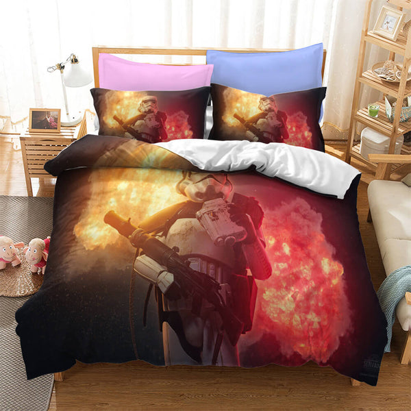 Star Wars Skywalker Cosplay Bedding Set Duvet Cover Halloween Bed Sheets
