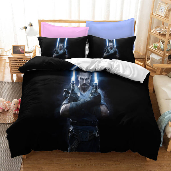 Star Wars Skywalker Cosplay Bedding Set Duvet Cover Halloween Bed Sheets