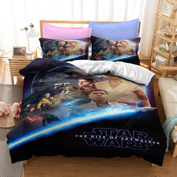 Star Wars Skywalker Cosplay Bedding Set Duvet Cover Halloween Bed Sheets