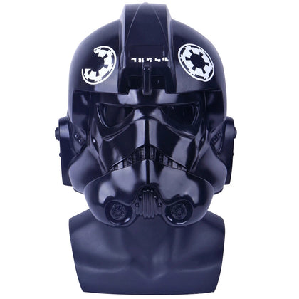 SW TIE Victor 2 Fighter Pilot Helmet Halloween Full Head Masks Props PVC