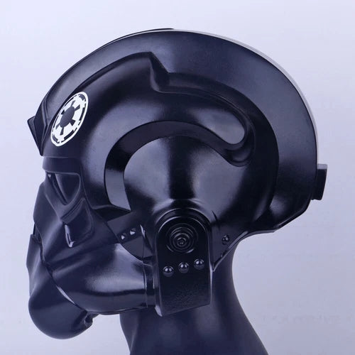 SW TIE Victor 2 Fighter Pilot Helmet Halloween Full Head Masks Props PVC