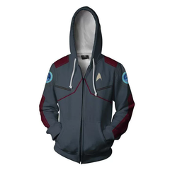 Star Trek Captain Kirk Pike Hoodie Sweater 3D Sweatshirt Cosplay Costume