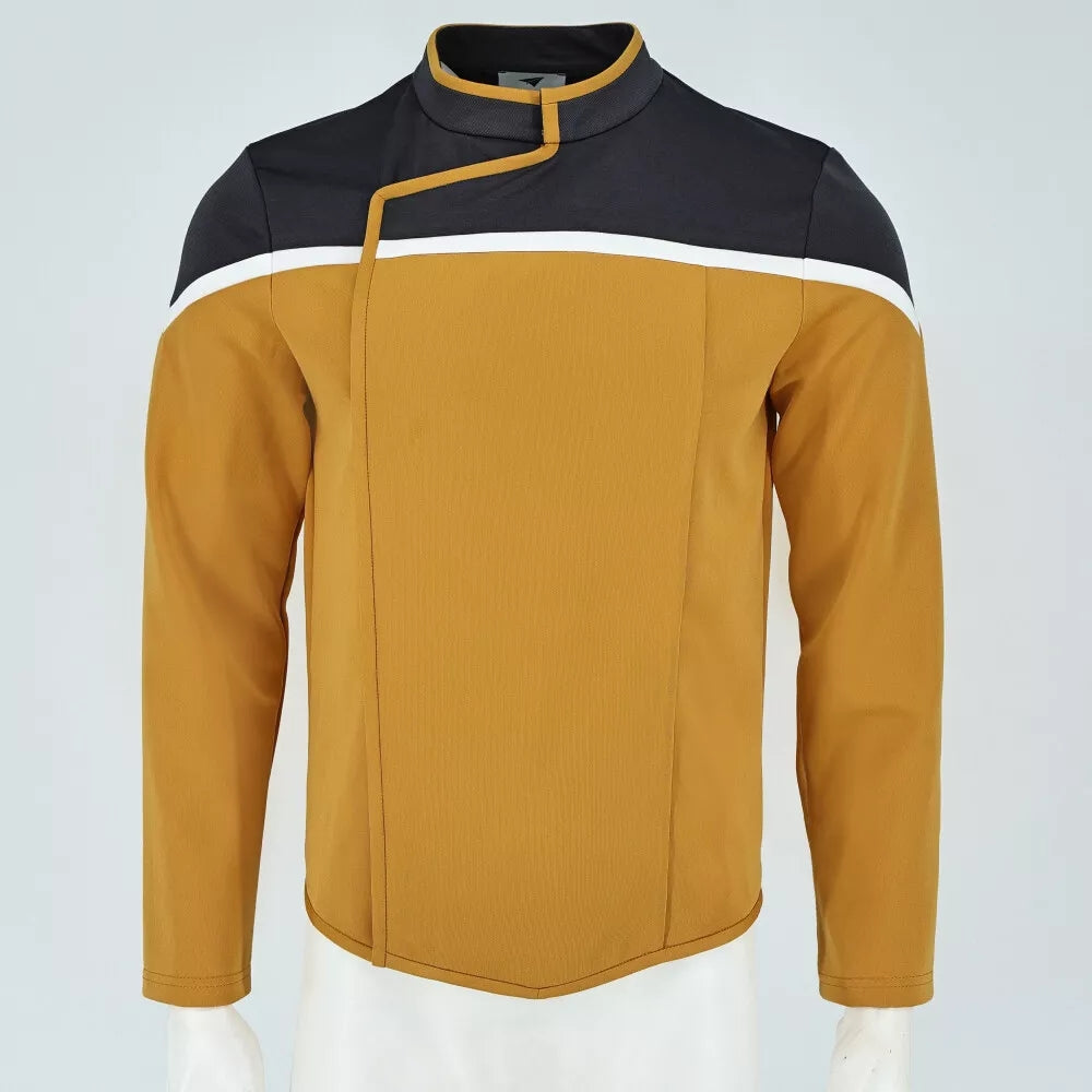 ST Strange New Worlds Lower Decks Dress Uniforms Starfleet Top Shirts Badge Costume