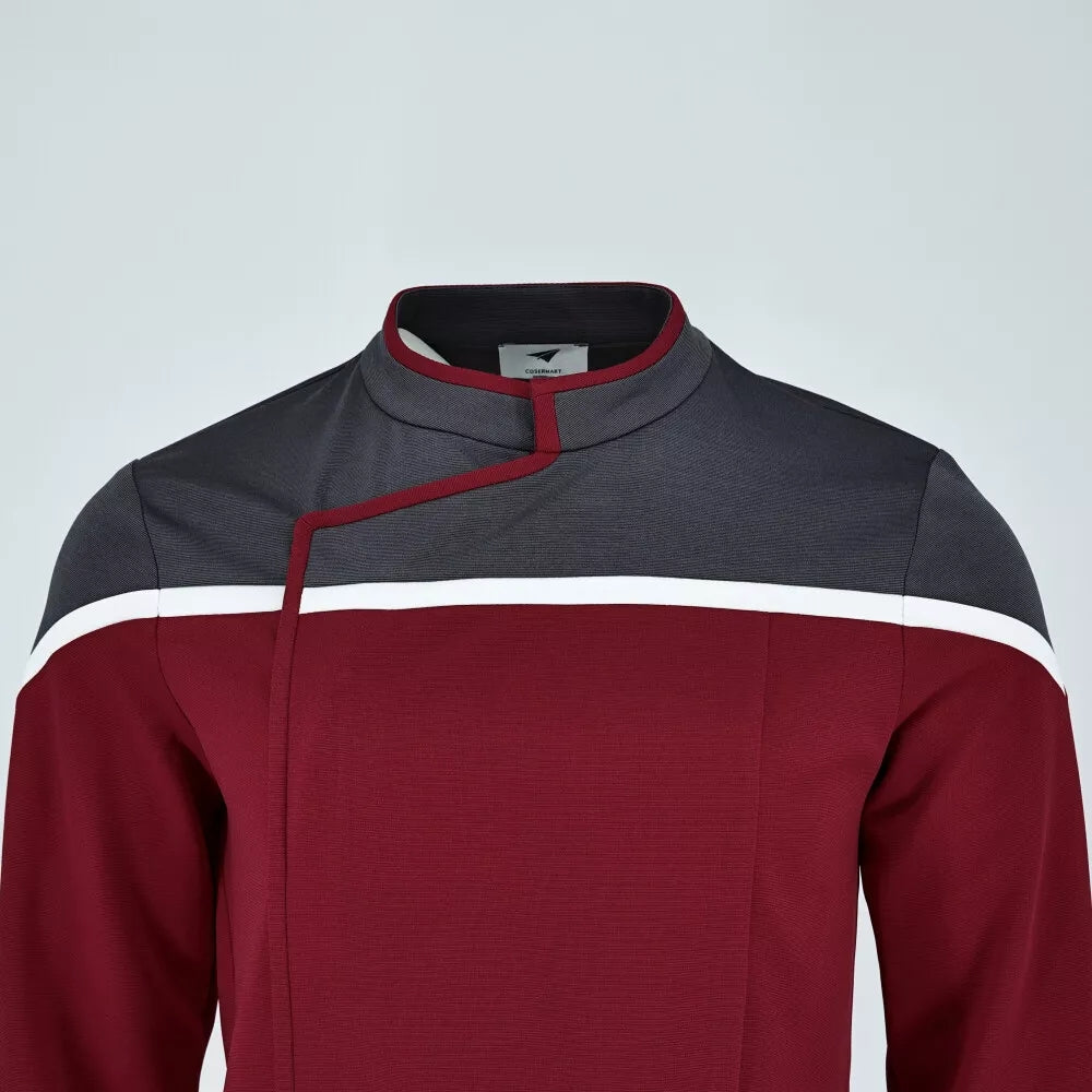 ST Strange New Worlds Lower Decks Dress Uniforms Starfleet Top Shirts Badge Costume