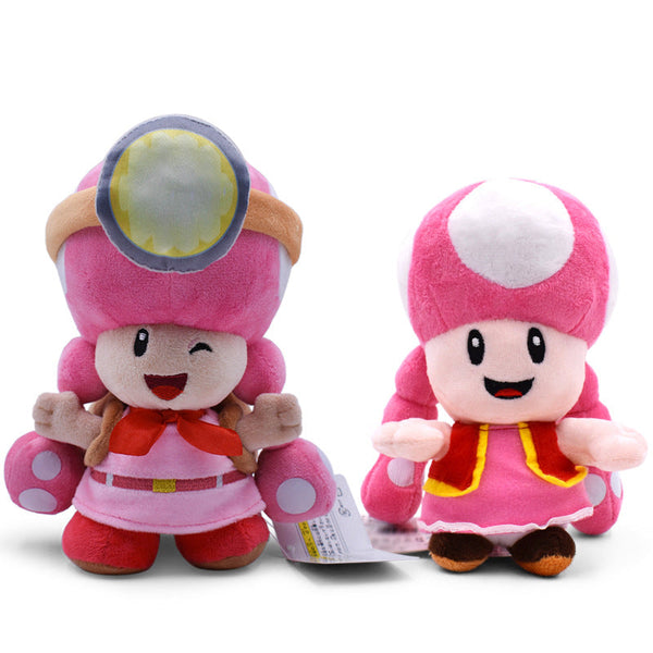 Super Mario Toadette Plush Toy Soft Stuffed Doll Birthday Holiday Gifts
