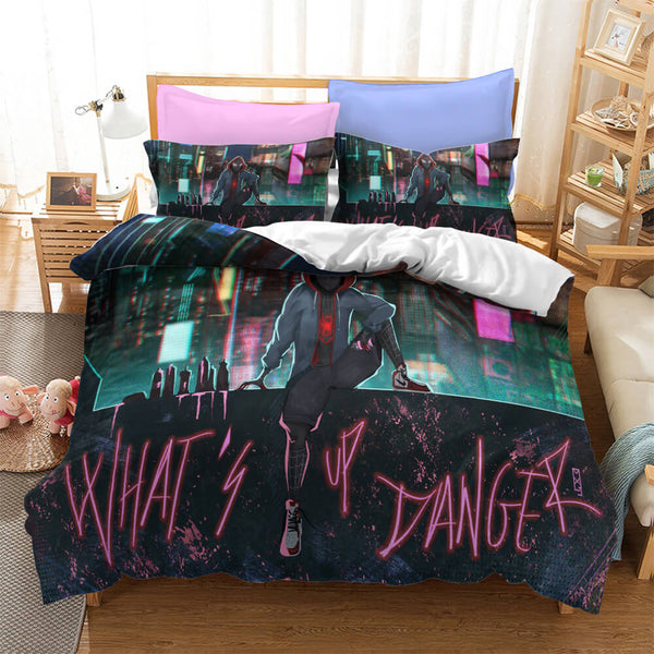 Superhero SpiderMan Cosplay Bedding Set Duvet Cover Halloween Bed Sheets