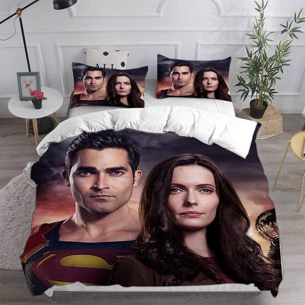 Superman Lois Cosplay Bedding Sets Duvet Cover Halloween Comforter Sets