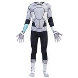 Teen Titans Cyborg Kids Mask Jumpsuit Halloween Carnival Suits Costumes