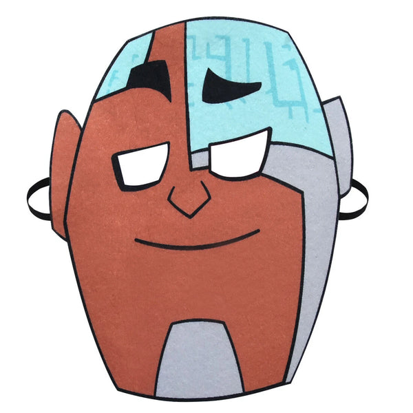 Teen Titans Cyborg Kids Mask Jumpsuit Halloween Carnival Suits Costumes