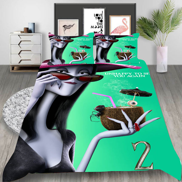 The Addams Family 2 Cosplay Bedding Set Duvet Cover Halloween Bed Sheets