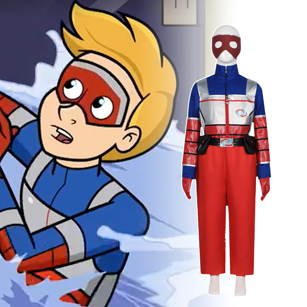 The Adventures of Kid Danger Henry Hart Fancy Dress Costume Halloween Adult Kids Suit