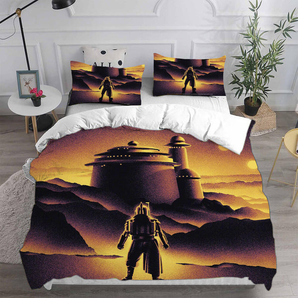 Boba Fett Bedding Set Cosplay Duvet Cover Halloween Comforter Sets