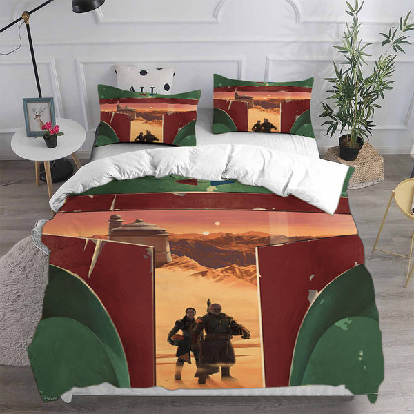 The Book of Boba Fett Bed Set Cosplay Duvet Cover Halloween Comforter Sets