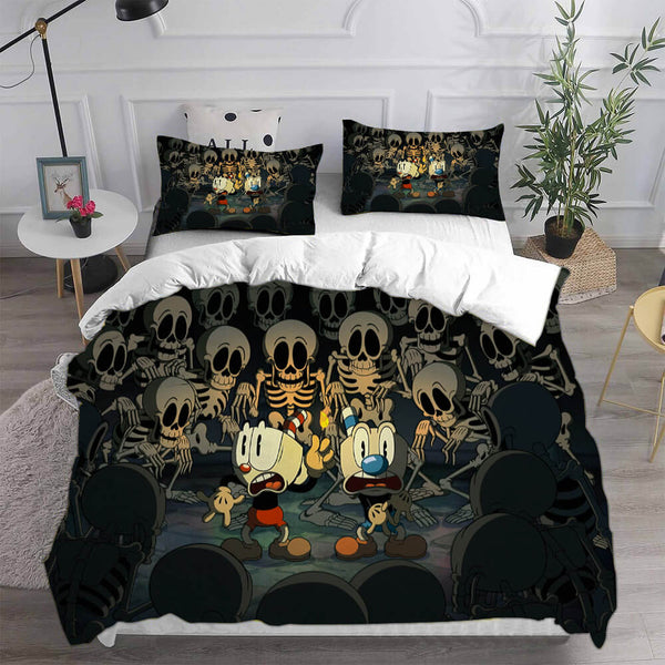 The Cuphead Show! Cosplay Bedding Sets Duvet Cover Halloween Comforter Sets
