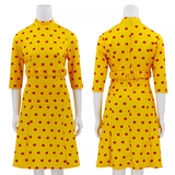 The Fantastic Mr Fox Mrs Fox Mother Gold Dress Skirts Halloween Cosplay Costumes