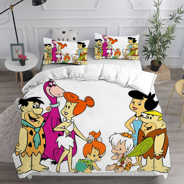 The Flintstones Bedding Sets Duvet Cover Halloween Cosplay Comforter Sets
