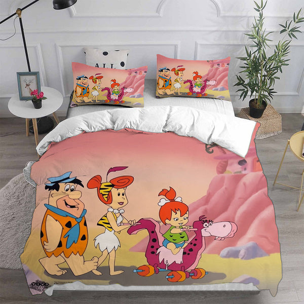 The Flintstones Bedding Sets Duvet Cover Halloween Cosplay Comforter Sets