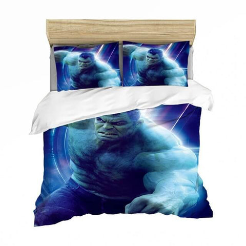 The Incredible Hulk Bruce Banner Cosplay Bedding Set Duvet Cover Halloween Sheets