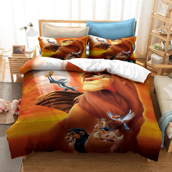 The Lion King Cosplay Bedding Set Duvet Cover Halloween Bed Sheets