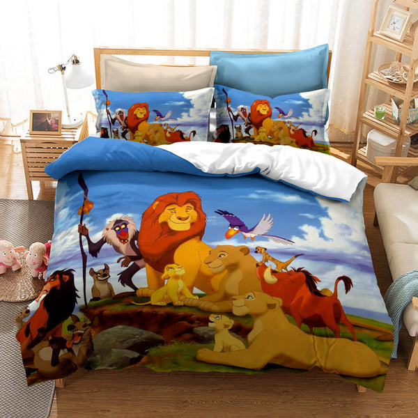 The Lion King Cosplay Bedding Set Duvet Cover Halloween Bed Sheets