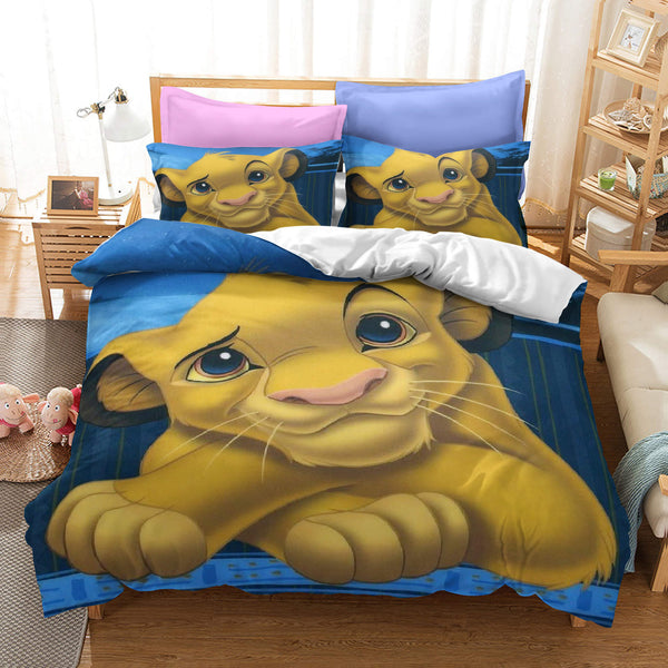 The Lion King Cosplay Bedding Set Duvet Cover Halloween Bed Sheets